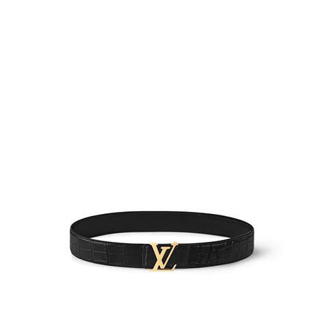 lv crocodile belt|LV Initiales 40mm Reversible Belt Shiny Crocodile .